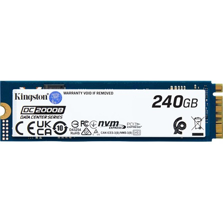 Kingston DC2000B 240GB PCIe 4.0 M.2 2280 Enterprise SSD (No Heatsink)
