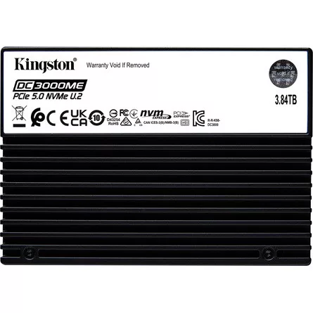 Kingston Data Center 3.84TB DC3000ME U.2 PCIe 5.0 NVMe TCG Opal Enterprise SSD