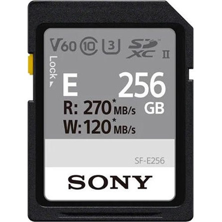 Sony 256GB SF-E256 UHS-II Class10 U3 V60 microSDXC memóriakártya BOX fekete