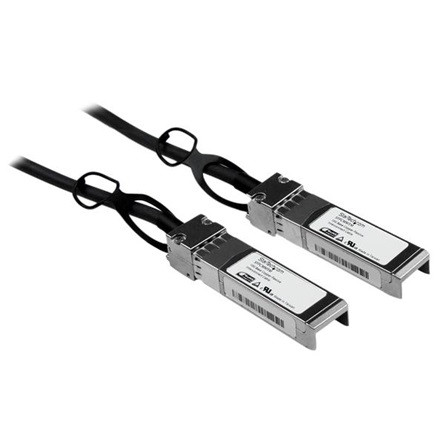 StarTech SFP+ M/M adatkábel 1m Cisco kompatibilis 10GbE Passive Twinax Direct Attach fekete