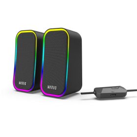   MARVO SPK MARVO Havoc 20 vezetékes hangszóró - fekete - RGB viágítás