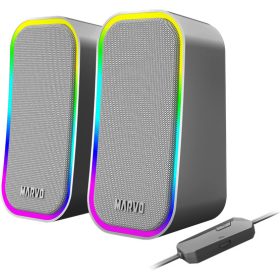   MARVO SPK MARVO Havoc 20 vezetékes hangszóró - fehér - RGB viágítás