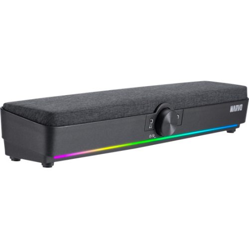 MARVO SPK MARVO Etna 40 vezetékes soundbar - fekete - RGB viágítás