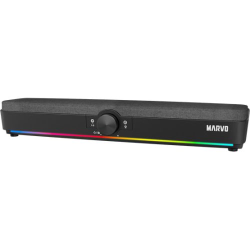 MARVO SPK MARVO Etna 40 vezetékes soundbar - fekete - RGB viágítás