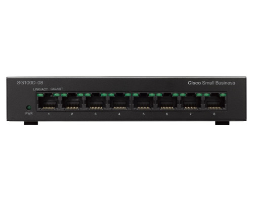 Cisco SG110D-08HP 8-Port PoE Gigabit Desktop Switch