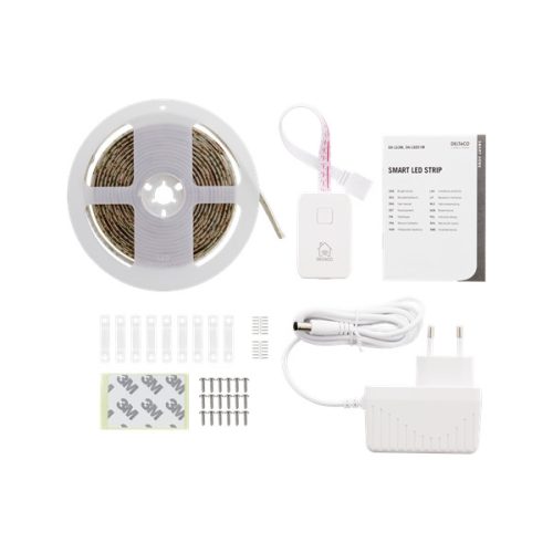 DELTACO SMART HOME SH-LS3M színes LED szalag, 3m, 16 Mio szín, meleg és hideg fehér, WIFI