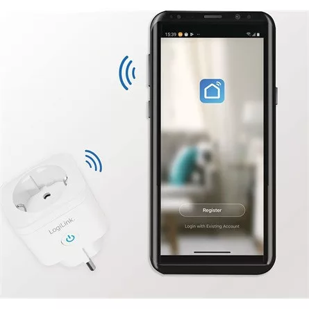 Logilink Wi-Fi intelligens csatlakozóaljzat, egyirányú (CEE 7/7), Tuya kompatibilis