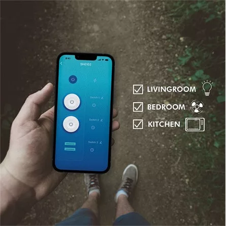 Logilink Wi-Fi intelligens csatlakozóaljzat, 2 utas (CEE 7/3), 2x USB, Tuya kompatibilis