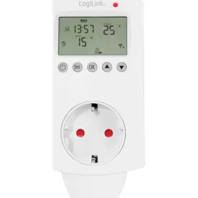   Logilink Wi-Fi intelligens termosztát aljzat, 1 utas (CEE 7/3), Tuya kompatibilis