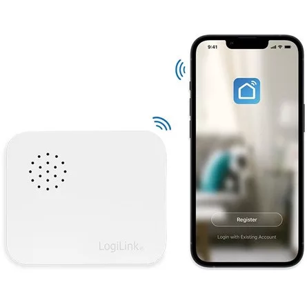Logilink Wi-Fi intelligens rezgésérzékelő, Tuya kompatibilis