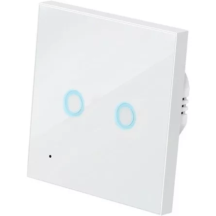 Logilink Wi-Fi intelligens kettős fali kapcsoló, Tuya kompatibilis