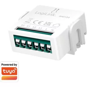 LogiLink Wi-Fi smart 2 CH kapcsolómodul, Tuya kompatibilis