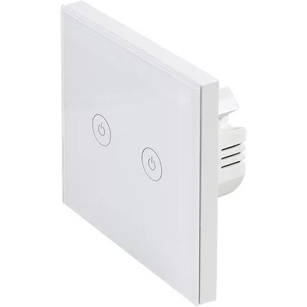 LogiLink Wi-Fi intelligens kettős fali kapcsoló, Tuya kompatibilis