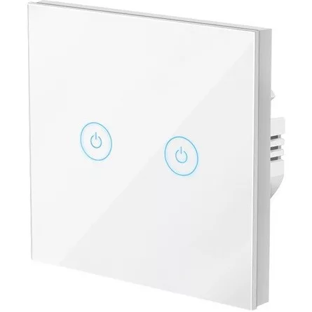 LogiLink Wi-Fi intelligens kettős fali kapcsoló, Tuya kompatibilis