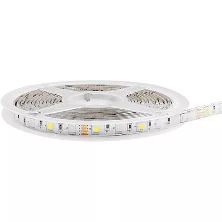 LogiLink Wi-Fi smart RGB+W-LED szalag, öntapadó, Tuya kompatibilis, 5 m