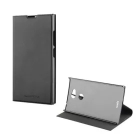   Made For Xperia Sony Xperia L2 Made for XPERIA tok álló, bőr hatású FLIP, asztali tartó, FEKETE