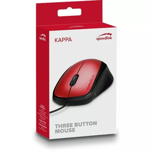 Speedlink SL-610011-RD KAPPA vezetékes egér, piros