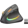 SPEEDLINK SL-630026-BK Piavo Pro újratölthető függőleges ergonomikus egér - vezeték nélküli, gumi-fekete