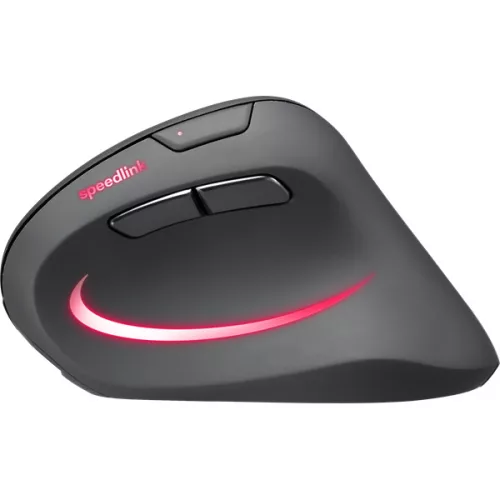 SPEEDLINK SL-630026-BK Piavo Pro újratölthető függőleges ergonomikus egér - vezeték nélküli, gumi-fekete