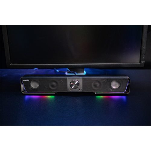 SPEEDLINK SL-830200-BK Gravity sztereó soundbar RGB megvilágítással - fekete