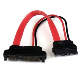   StarTech SATA Simline 13pin -> SATA F/F adatkábel 0.15m piros