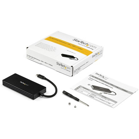 StarTech SM21BMU31CI3 M.2 2280 SATA3 USB-C külső ház fekete