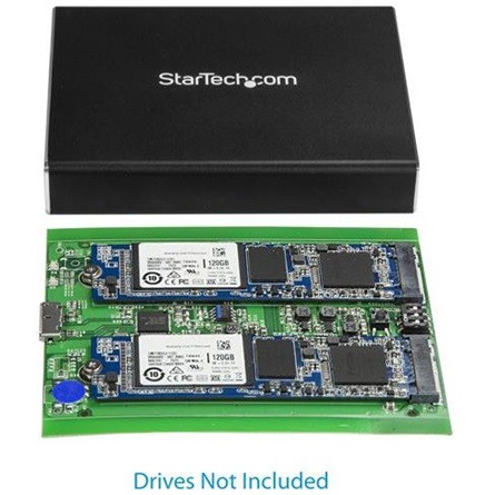StarTech HDD DRIVE ENCLOSURE DUAL-SLOT MAX. 2TB M.2 (NGFF. B-KEY) RAID