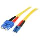 StarTech LC Duplex -> SC Duplex M/M adatkábel 10m sárga 9/125