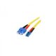 StarTech 2db LC -> 2db SC  M/M adatkábel 7m Single-Mode Duplex 9/125 sárga