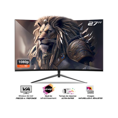 Spirit of Gamer Monitor 27" - EPIC 27" (VA, 16:9, 1920x1080, 1ms, 240 Hz, 300 cd/m2, 3000:1, HDMI/DP/3,5 mm Jack)