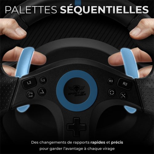 Spirit of Gamer Kormány - RACE WHEEL PRO 5 (kormány+pedálok, PC / PS4/5 / XBOX X/S/One kompatibilis, fekete)