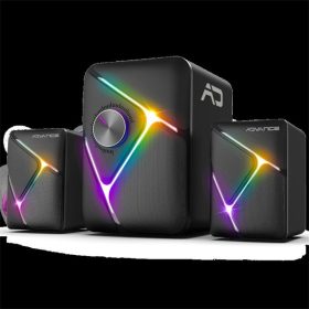   Advance Hangszóró - SOUNDPHONIC RGB 11W RMS BLUETOOTH (2.1, Bluetooth/3,5mm Jack, RGB, fekete)