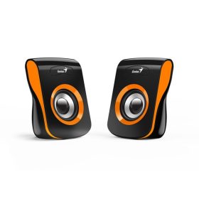   GENIUS 2.0 Hangszóró SP-Q180 3.5mm Jack+ USB 6 Watt Fekete/Narancs