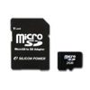 SILICON POWER Micro SD Card 1GB with Two Adapters