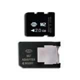 SILICON POWER Memória - Flash kártyák SILICON POWER NAND Flash Memory Stick Micro M2 2048MB x 1, 1pcs with MS Pro Duo Adaptor