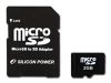SILICON POWER Memória - Flash kártyák SILICON POWER NAND Flash miniSD 2048MB x 1 45x, 1pcs with SD Adaptor