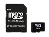 SILICON POWER Micro SD Card 2GB with SD Adapter