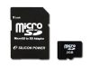 SILICON POWER Micro SD Card 2GB with SD Adapter
