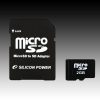 SILICON POWER Micro SD Card 2GB with Two Adapters