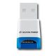 SILICON POWER Card Reader (Micro SD/Micro SDHC), USB 2.0, White/Blue