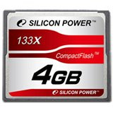 SILICON POWER Memória - Flash kártyák SILICON POWER NAND Flash Compact Flash 4096MB x 1 133x, 1pcs