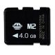 SILICON POWER Memória - Flash kártyák SILICON POWER NAND Flash Memory Stick Micro M2 4096MB, 1pcs