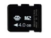 SILICON POWER Memória - Flash kártyák SILICON POWER NAND Flash Memory Stick Micro M2 4096MB, 1pcs