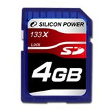 SILICON POWER Memória - Flash kártyák SILICON POWER NAND Flash Secure Digital 4096MB x 1 133x, 1pcs