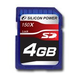 SILICON POWER Memória - Flash kártyák SILICON POWER NAND Flash Secure Digital 4096MB x 1 150x, 1pcs