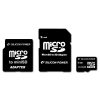 SILICON POWER Micro SDHC Card 4GB (Class 2) with Two Adapters