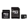 SILICON POWER Micro SDHC Card 4GB (Class 4) with Two Adapters