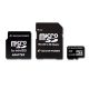 SILICON POWER Micro SDHC Card 4GB (Class 4) with Two Adapters