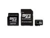 SILICON POWER Micro SDHC Card 4GB (Class 4) with Two Adapters