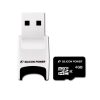 SILICON POWER Memória - Flash kártyák SILICON POWER NAND Flash Micro SDHC 4GB Class 4, 1pcs with 2 in 1 Card Reader